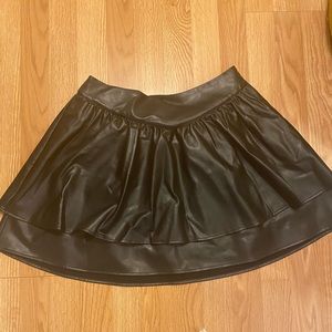 Express faux leather high waisted skirt